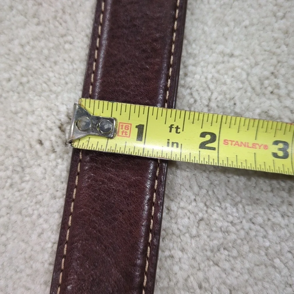 Kirkland Signature Italian Grain Leather Brown Belt Men's Size 40, 42 Dress Belt